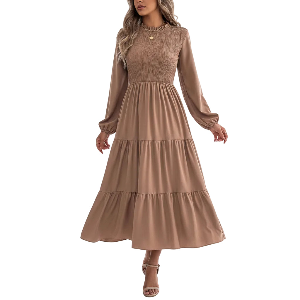 Women's elegant A line maxi dress