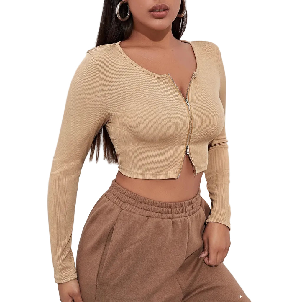 Women's cotton crew neck short sleeve T shirt front view