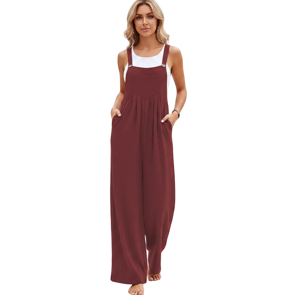 Women's everyday cotton overall jumpsuit