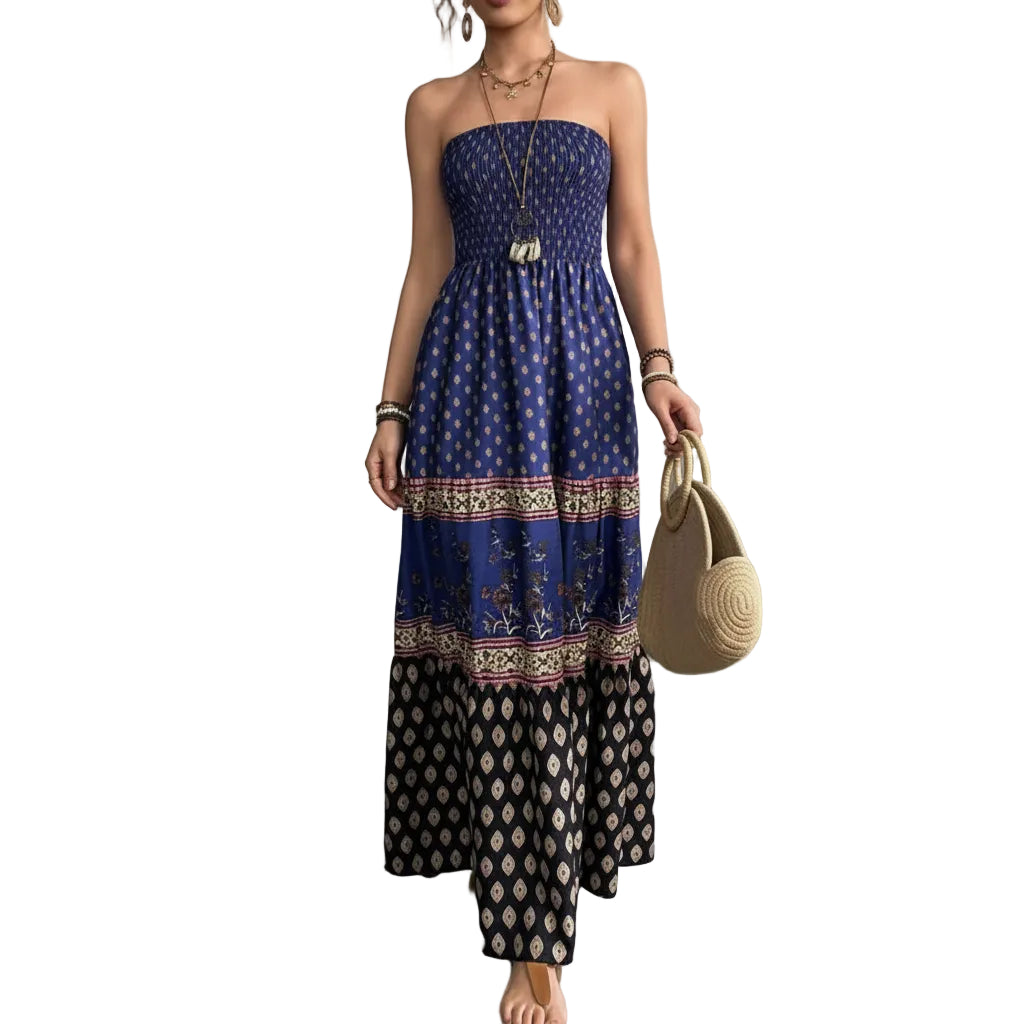 Women's flowy vacation maxi dress