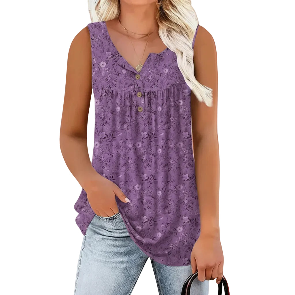 Women's lightweight summer sleeveless top