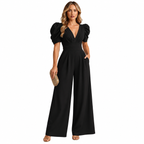 Women's peach long tailored jumpsuit