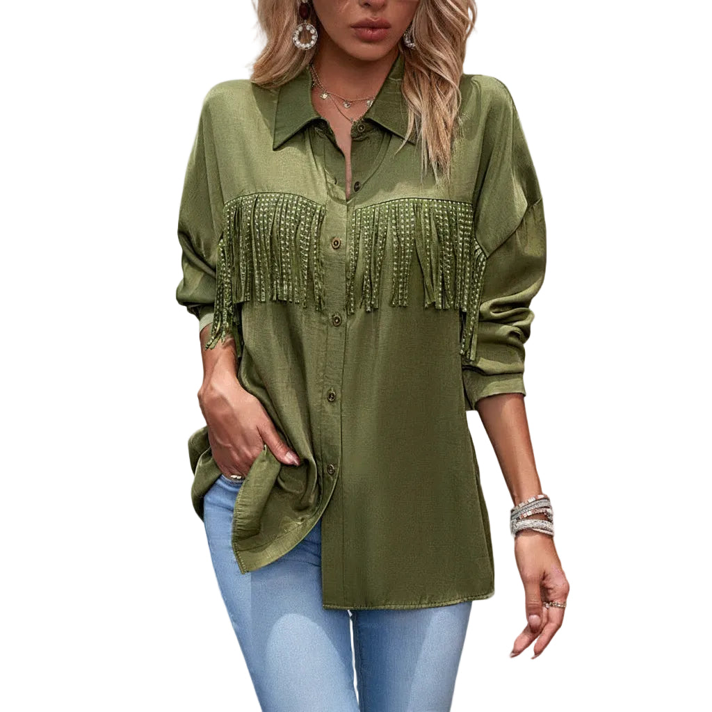 Women's cardigan blouse for office wear
