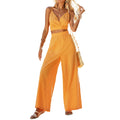 Women's summer high waist two piece outfit front view