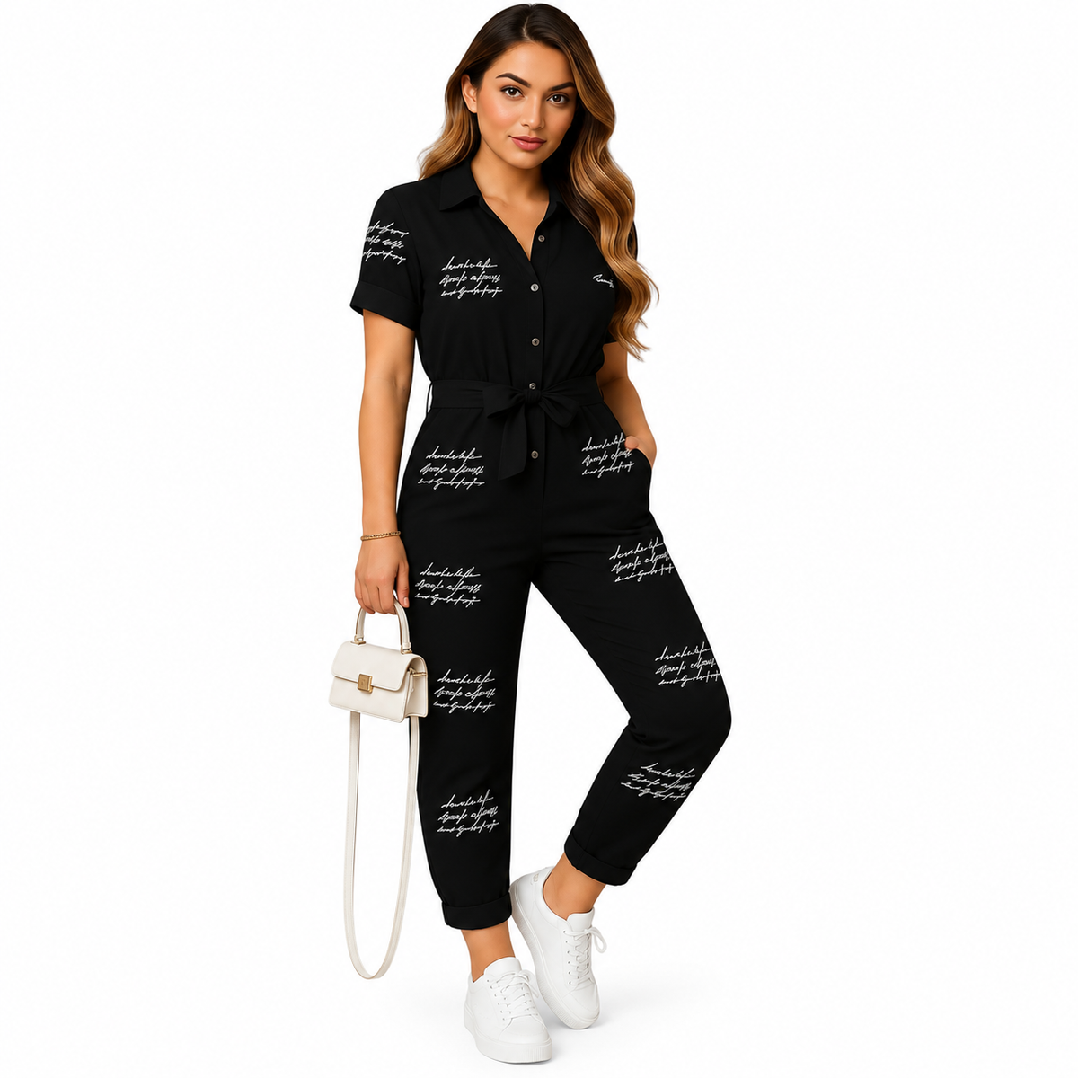 Women's wine red tailored jumpsuit