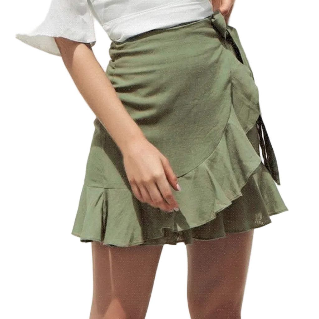 Women's timeless casual high waist mini skirt